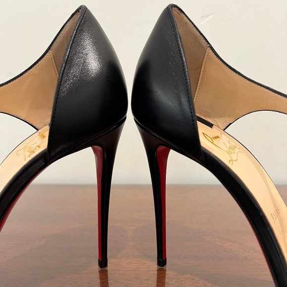 NIB Christian Louboutin Catchy One 100 Nappa Shiny Heels - Picture 14 of 15